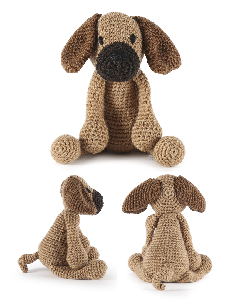 toft ed's animal Rupert the Puggle amigurumi crochet